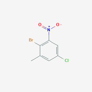 molecular formula C7H5BrClNO2 B6329138 2-Bromo-5-chloro-1-methyl-3-nitrobenzene CAS No. 631910-13-9