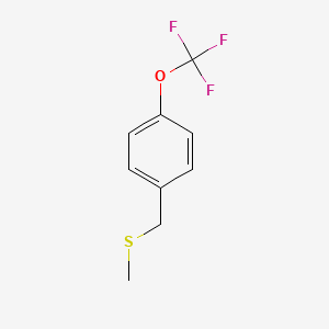 molecular formula C9H9F3OS B6329142 4-(Trifluoromethoxy)benzyl methyl sulfide CAS No. 1858257-18-7