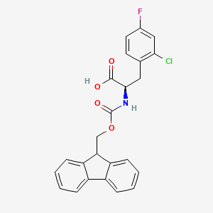 molecular formula C24H19ClFNO4 B6329204 Fmoc-D-2-Chloro-4-fluorophenylalanine (Fmoc-D-Phe(2-Cl,4-F)-OH) CAS No. 1217680-33-5