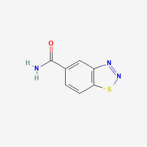 molecular formula C7H5N3OS B6329208 Benzo[1,2,3]thiadiazole-5-carboxylic acid amide CAS No. 283596-63-4