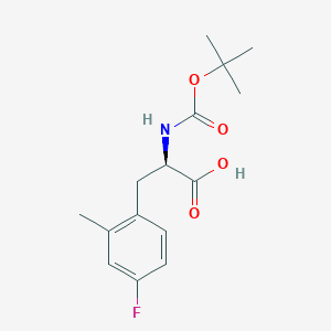 molecular formula C15H20FNO4 B6329225 Boc-D-2-methyl-4-fluorophenylalanine (Boc-D-Phe(2-Me,4-F)-OH) CAS No. 1213402-72-2