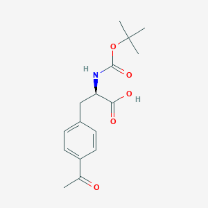 molecular formula C16H21NO5 B6329231 Boc-D-4-Acetylphenylalanine (Boc-D-Phe(4-Ac)-OH) CAS No. 1212921-46-4