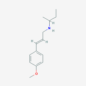 molecular formula C14H21NO B6329246 (Butan-2-yl)[(2E)-3-(4-methoxyphenyl)prop-2-en-1-yl]amine CAS No. 1240590-92-4
