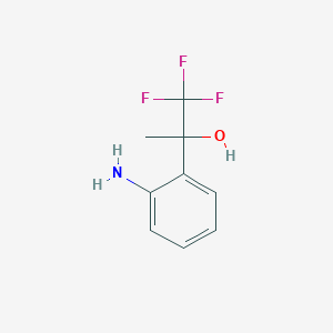 molecular formula C9H10F3NO B6329295 2-(2-Aminophenyl)-1,1,1-trifluoro-2-propanol CAS No. 1535978-10-9