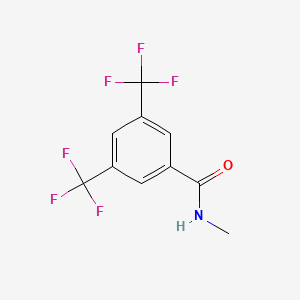 molecular formula C10H7F6NO B6329305 N-甲基-3,5-双(三氟甲基)苯甲酰胺;  98% CAS No. 948294-23-3