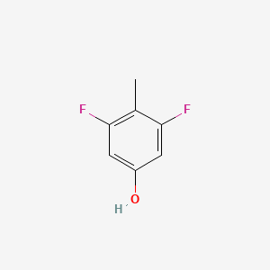 molecular formula C7H6F2O B6329316 3,5-Difluoro-4-methylphenol CAS No. 2985-61-7