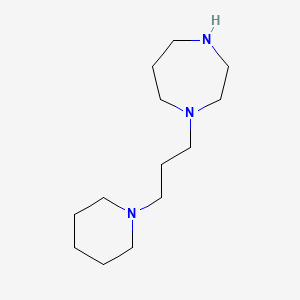 molecular formula C13H27N3 B6329355 1-(3-Piperidine-1-yl-propyl)homopiperazine;  97% CAS No. 1365988-16-4