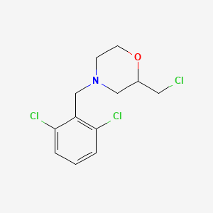 molecular formula C12H14Cl3NO B6329362 N-(2,6-Dichlorobenzylamine)-2-chloromethylmorpholine;  97% CAS No. 1197238-24-6