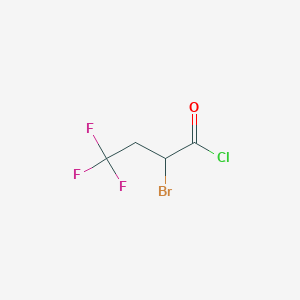 molecular formula C4H3BrClF3O B6329370 2-Bromo-4,4,4-trifluorobutanoyl chloride CAS No. 1365968-97-3