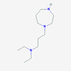 molecular formula C12H27N3 B6329377 1-(3-Diethylaminopropyl)homopiperazine;  98% CAS No. 1365969-66-9
