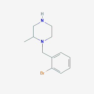 1-[(2-Bromophenyl)methyl]-2-methylpiperazine