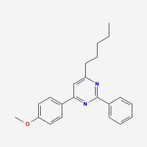 molecular formula C22H24N2O B6329426 2-Phenyl-4-(4-methoxyphenyl)-6-pentylpyrimidine CAS No. 1356577-29-1