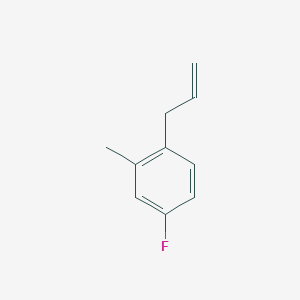 molecular formula C10H11F B6329479 3-(4-Fluoro-2-methylphenyl)-1-propene, 97% CAS No. 1256479-27-2