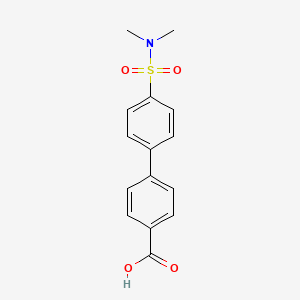 molecular formula C15H15NO4S B6329567 4-(4-N,N-Dimethylsulfamoylphenyl)benzoic acid, 95% CAS No. 180082-79-5
