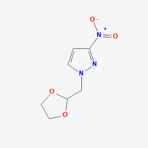 1-(1,3-Dioxolan-2-ylmethyl)-3-nitro-1H-pyrazole