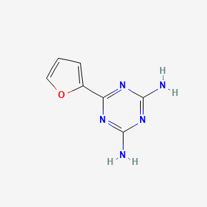 molecular formula C7H7N5O B6329620 6-(Furan-2-yl)-1,3,5-triazine-2,4-diamine CAS No. 4685-18-1