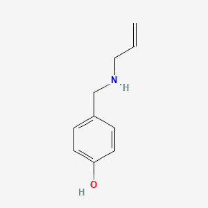 molecular formula C10H13NO B6329632 4-{[(Prop-2-en-1-yl)amino]methyl}phenol CAS No. 46125-32-0