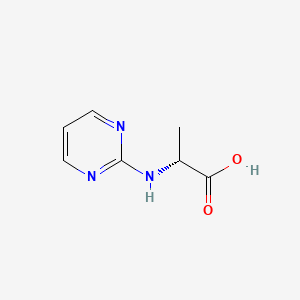 molecular formula C7H9N3O2 B6329656 (2R)-2-(Pyrimidin-2-ylamino)-propanoic acid CAS No. 1212102-70-9