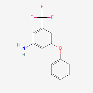 molecular formula C13H10F3NO B6329685 3-Phenoxy-5-(trifluoromethyl)aniline CAS No. 1357625-80-9