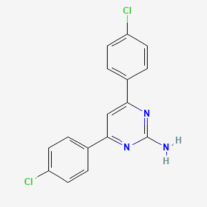 4,6-Bis(4-chlorophenyl)pyrimidin-2-amine
