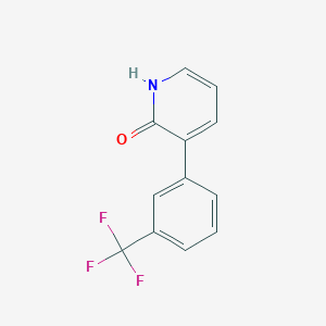 molecular formula C12H8F3NO B6329709 2-Hydroxy-3-(3-trifluoromethylphenyl)pyridine, 95% CAS No. 108281-81-8