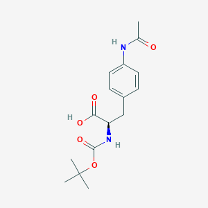 molecular formula C16H22N2O5 B6329715 Boc-D-4-Acetamidophenylalanine (Boc-D-Phe(4-NHAc)-OH) CAS No. 1213917-89-5