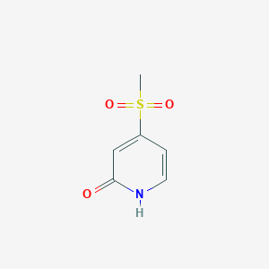 molecular formula C6H7NO3S B6329721 4-(甲基磺酰基)吡啶-2(1H)-酮 CAS No. 1268519-33-0