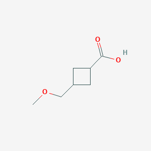 molecular formula C7H12O3 B6329749 3-(甲氧基甲基)环丁烷-1-羧酸，95% CAS No. 408326-43-2
