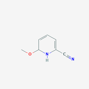 molecular formula C7H8N2O B6329765 6-Methoxy-1,6-dihydro-pyridine-2-carbonitrile, 95% CAS No. 1314968-34-7