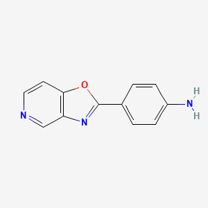 molecular formula C12H9N3O B6329783 4-([1,3]Oxazolo[4,5-c]pyridin-2-yl)aniline CAS No. 143361-81-3