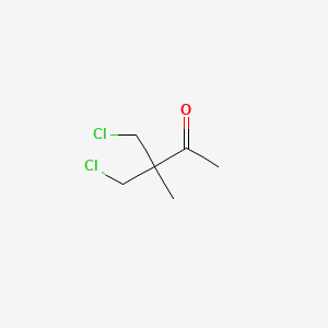 molecular formula C6H10Cl2O B6329811 4-Chloro-3-(chloromethyl)-3-methyl-2-butanone CAS No. 1314979-53-7