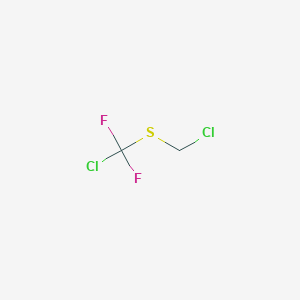 molecular formula C2H2Cl2F2S B6329813 (Chlorodifluoromethylthio)methyl chloride, 95% CAS No. 460-57-1