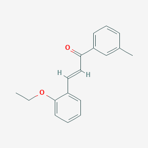 molecular formula C18H18O2 B6329823 (2E)-3-(2-Ethoxyphenyl)-1-(3-methylphenyl)prop-2-en-1-one CAS No. 1322663-61-5