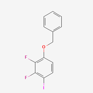 molecular formula C13H9F2IO B6329865 1-(Benzyloxy)-2,3-difluoro-4-iodobenzene CAS No. 146204-01-5