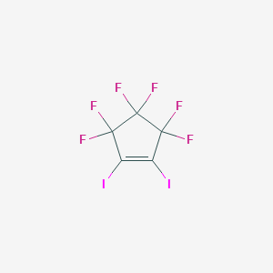molecular formula C5F6I2 B6329885 1,2-Diiodohexafluorocyclopentene CAS No. 14627-43-1