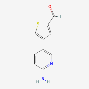 4-(6-Aminopyridin-3-yl)thiophene-2-carbaldehyde