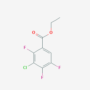 molecular formula C9H6ClF3O2 B6329905 3-Chloro-2,4,5-trifluorobenzoic acid ethyl ester, 97% CAS No. 351354-33-1
