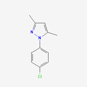molecular formula C11H11ClN2 B6329953 1-(4-Chloro-phenyl)-3,5-dimethyl-1H-pyrazole;  95% CAS No. 51560-55-5