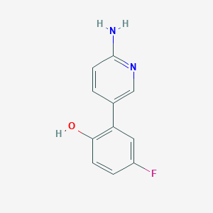 2-(6-Aminopyridin-3-yl)-4-fluorophenol, 95%