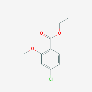 molecular formula C10H11ClO3 B6330071 4-Chloro-2-methoxybenzoic acid ethyl ester, 97% CAS No. 220389-33-3