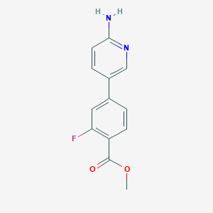 Methyl 4-(6-aminopyridin-3-yl)-2-fluorobenzoate, 95%