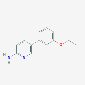 molecular formula C13H14N2O B6330143 5-(3-Ethoxyphenyl)pyridin-2-amine, 95% CAS No. 1314987-80-8