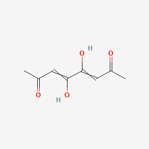 molecular formula C8H10O4 B6330197 4,5-Dihydroxy-3,5-octadiene-2,7-dione, 95% CAS No. 435275-07-3