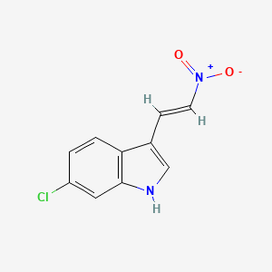 molecular formula C10H7ClN2O2 B6330218 6-Chloro-3-(2-nitrovinyl)-1H-indole CAS No. 878548-91-5