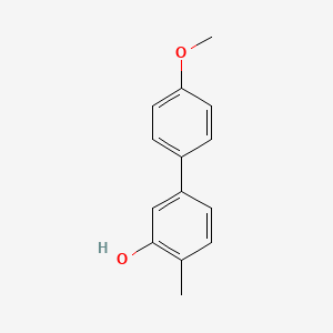 molecular formula C14H14O2 B6330233 5-(4-Methoxyphenyl)-2-methylphenol, 95% CAS No. 799766-18-0