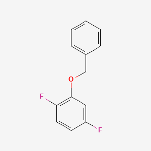 molecular formula C13H10F2O B6330242 2-(Benzyloxy)-1,4-difluorobenzene CAS No. 152434-79-2
