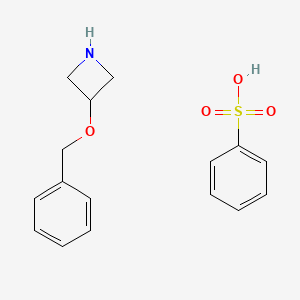 molecular formula C16H19NO4S B6330251 3-(Benzyloxy)azetidine benzenesulfonate CAS No. 1993178-75-8