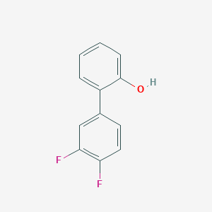 molecular formula C12H8F2O B6330271 2-(3,4-Difluorophenyl)phenol, 95% CAS No. 742058-85-1
