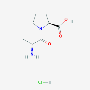 molecular formula C8H15ClN2O3 B6330276 H-D-Ala-pro-OH hydrochloride;  95% CAS No. 97327-32-7