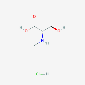 molecular formula C5H12ClNO3 B6330319 N-alpha-Methyl-L-threonine hydrochloride (Me-L-Thr-OH.HCl) CAS No. 2231246-86-7